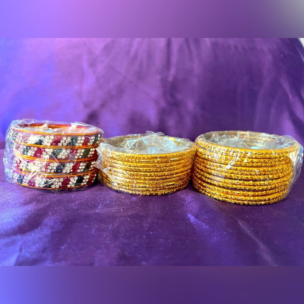 Stackable Bangle Bracelet Set - 26 Piece - Indian… - image 2